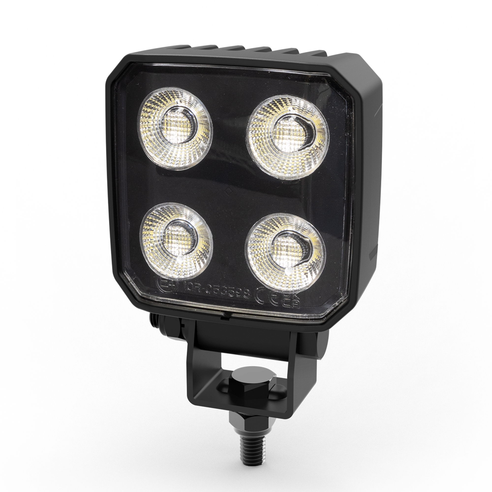 ECCO, WORKLAMP,4 LED,12-24VDC,HEATED LENS, Light Type LED, Lens Color Clear, Included (qty.) 1 Model# EW2001H